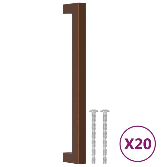 vidaXL - Handvatten - 20 - st - 192 - mm - roestvrij - staal - bronskleurig