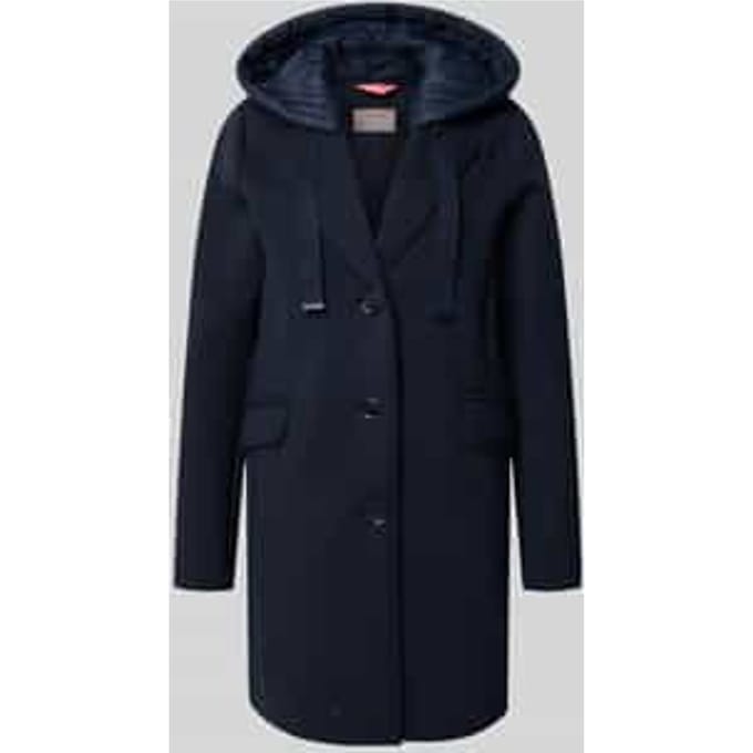 Lange jas met Capuchon en klepzakken