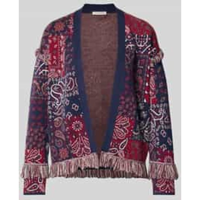 Cardigan van viscosemix in tricotlook