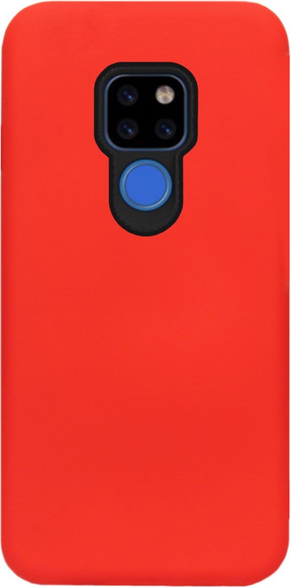 ADEL Siliconen Back Cover Softcase Hoesje Geschikt voor Huawei Mate 20 - Rood