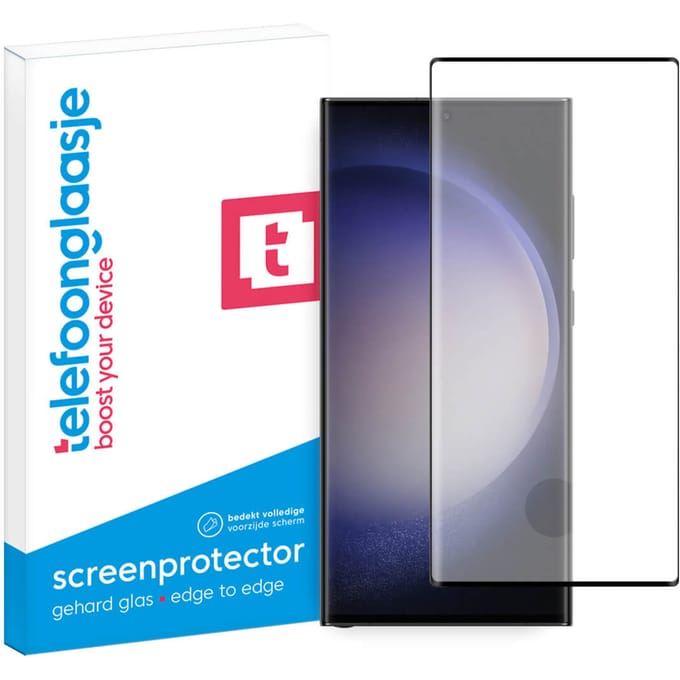 Samsung Galaxy S23 Ultra screenprotector gehard glas Edge to Edge