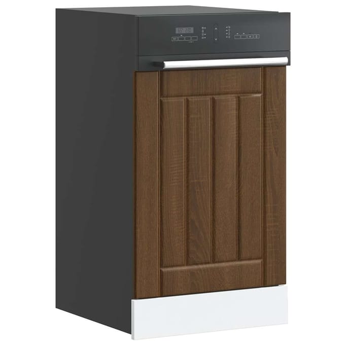 vidaXL - Vaatwaspaneel - Lucca - bewerkt - hout - bruin - eikenkleur