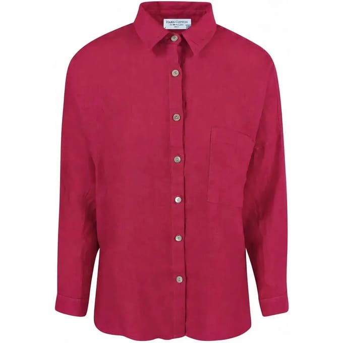 Dameshemd met lange mouwen Haris Cotton