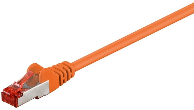 Goobay CAT 6 Patch Cable, S/FTP (PiMF), orange 0.5 m