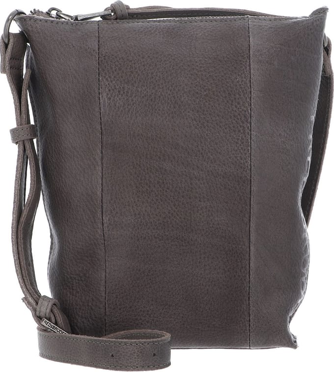 FREDsBRUDER Leren Schoudertas My Old Friend Essential Bag Grey Donkergrijs