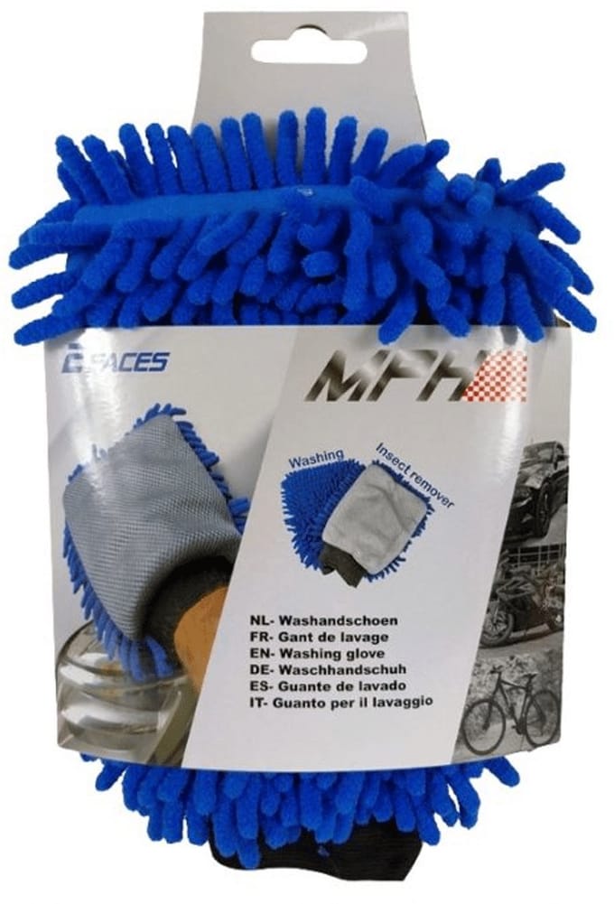 Washandschoenen 2 Zijdig | Blauw | Maat: One Size