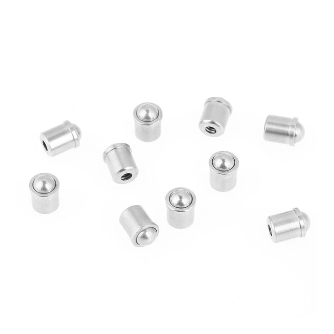 10 stuks 304 Roestvrij Staal Drukfitting Kogelveer Plunjer 6*7mm Body Accessoires Set Gereedschapskist white