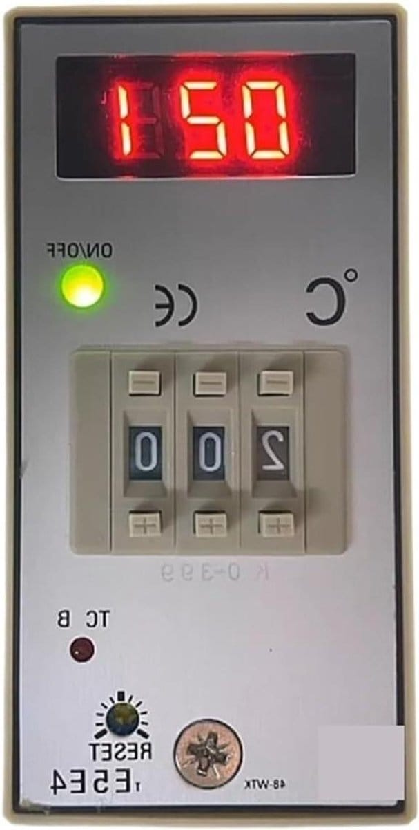 Digitale Temperatuur Controller - Regelaar Thermostaat - Proces Beheersing - Wijzerplaat Instelling - 0-999 Graden - Zwart