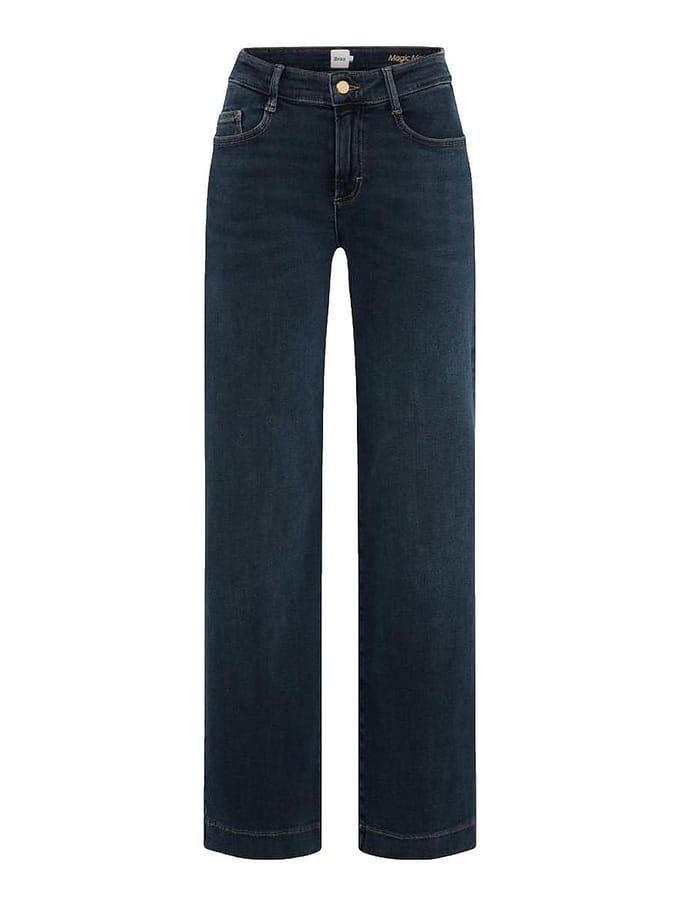 Brax Dames Jeans  Style MAINE USED DARK BLUE, denim blauw regular, maat 40