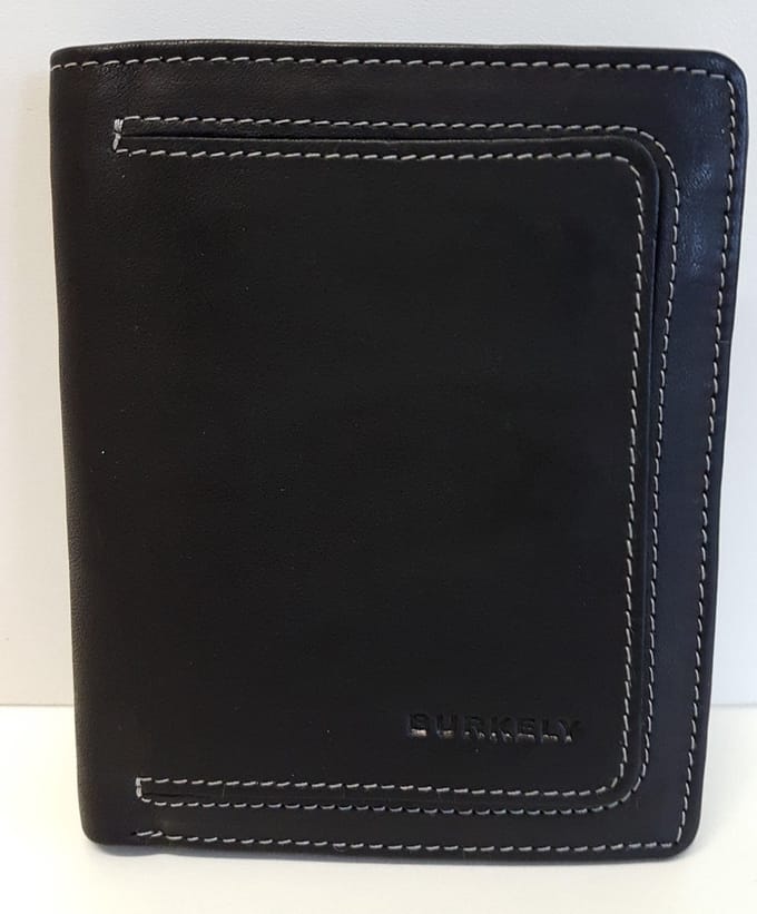 Burkely Billfold -Portemonnee - Hoog Model Klein - Zwart