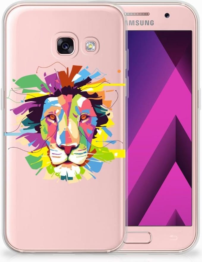 Samsung Galaxy A3 2017 Telefoonhoesje met Naam Lion Color
