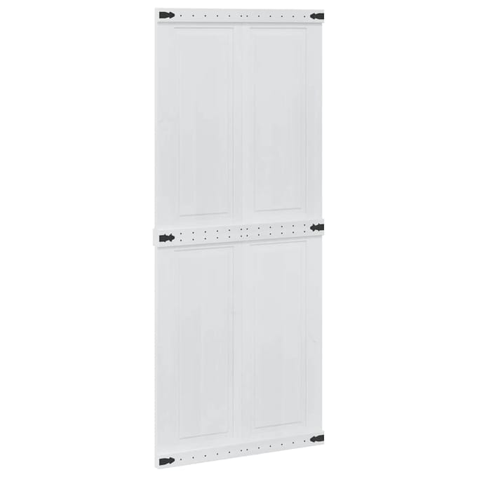 vidaXL - Schuifdeur - CORONA - 90 - x - 210 - cm - Massief - grenenhout - Wit