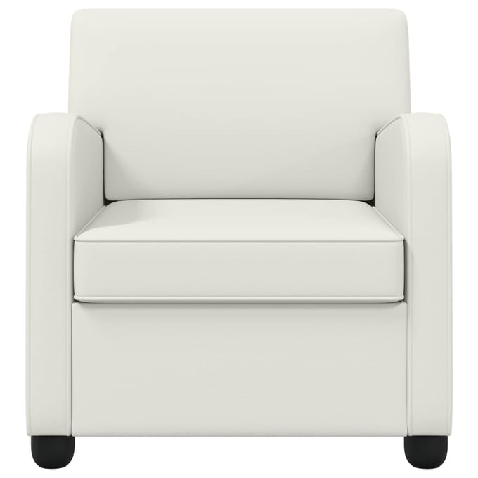 vidaXL - Fauteuil - Wit - Kunstleer