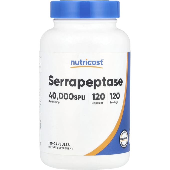Serrrapeptidase, 20 mg (40 000 SPU), 120 gélules