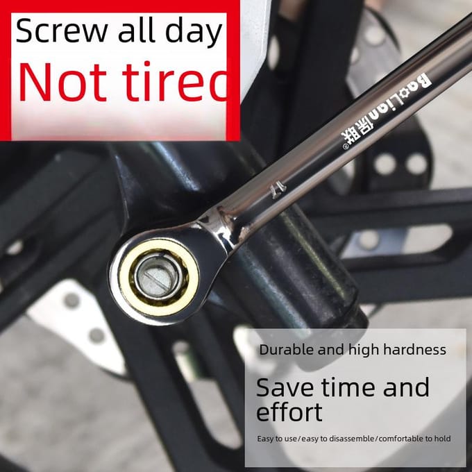 Quick-Effort Torx Dubbelzijdige Ratelsleutelset voor Autoreparatie 23mm gray