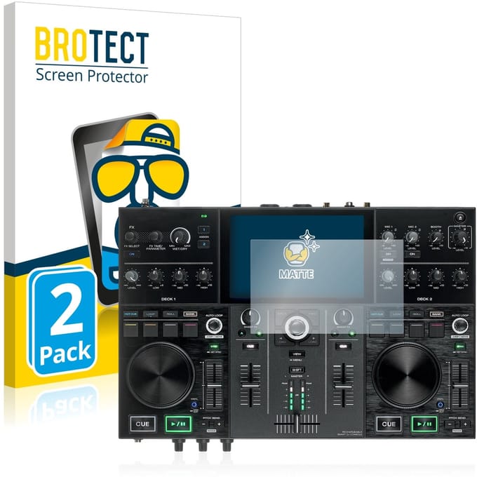 BROTECT - Screenprotector voor Denon DJ Prime Go - Folie Beschermfolie matte 2 Stuks
