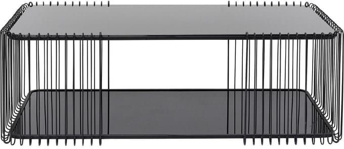 Salontafel Wire Double 120x60cm zwart Kare Design