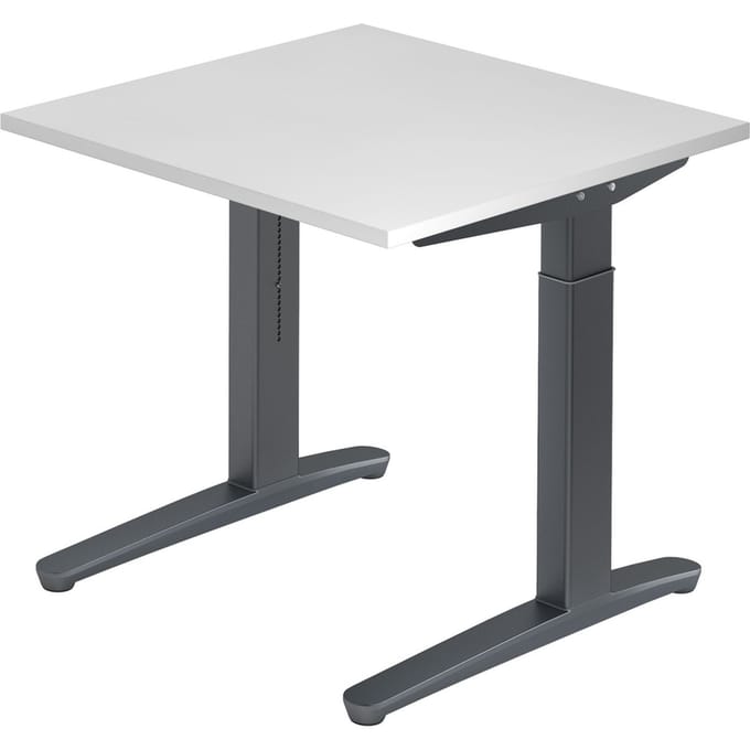 XTRA XB 8 GG | Bureau - Wit 80 x 80 Tafelhoogte I In hoogte verstelbaar