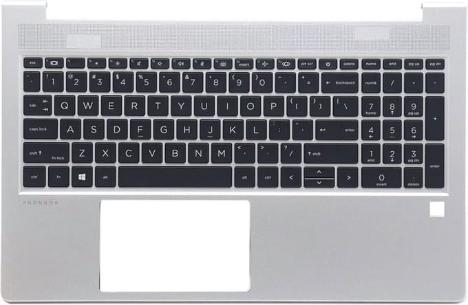 Topcover / palmrest incl. backlit keyboard geschikt voor M21740-B31 (US/NL Qwerty)