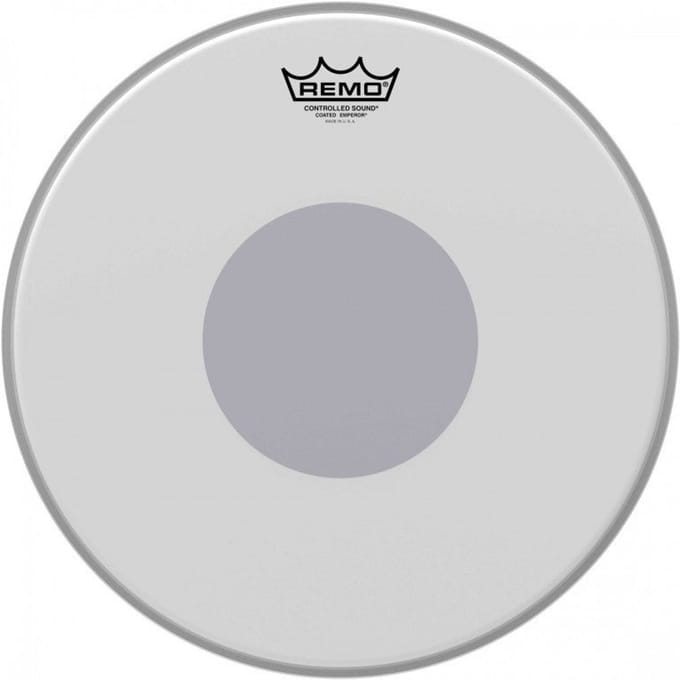 Remo BE-0114-10 Emperor Coated 14 inch drumvel, Black Dot