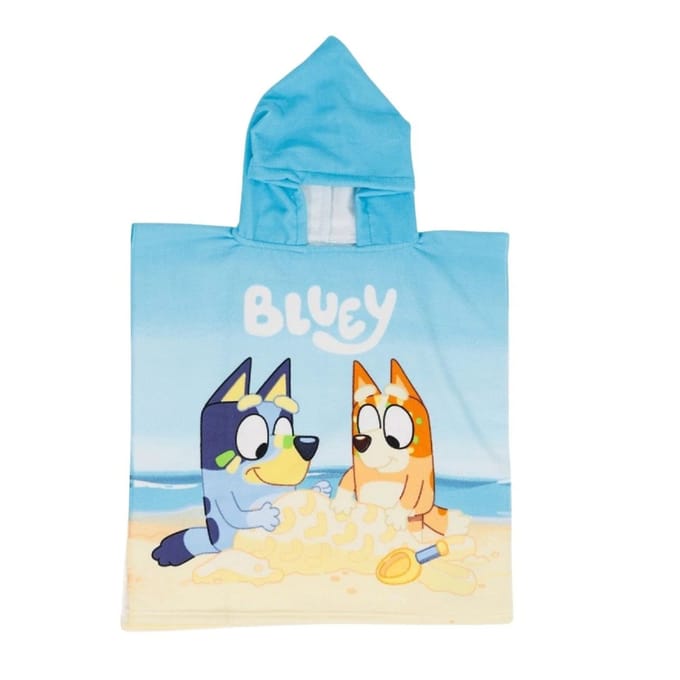 Bluey badPoncho 55x110cm Polyester Sneldrogend