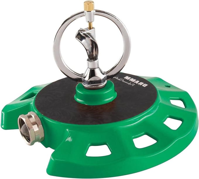 Dramm 15074 ColorStorm Spinning Sprinkler, Groen