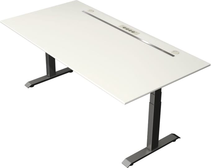 Kerkmann - Zit sta bureau Move Boost 4 - 200x100cm - wit-antraciet