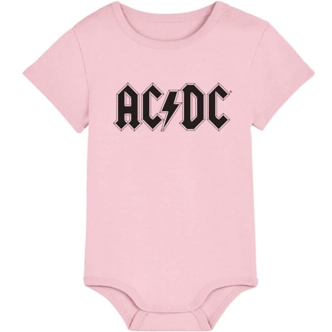 AC/DC Logo Body - roze - 74/80
