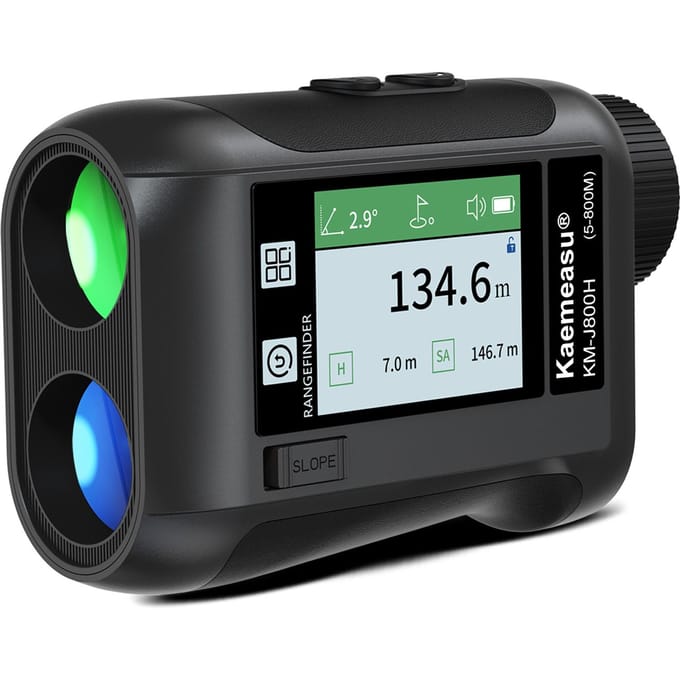600M / 800M / 1200M / 1500M Golf Afstandsmeter Afstandsmeter met LCD Touchscreen 6.5X 800M zwart