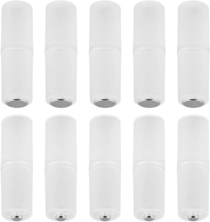 Batterij Adapter - AAA naar AA - Apparaten Voeden - Verlengt Batterijduur - 10 Stuks - Zwart