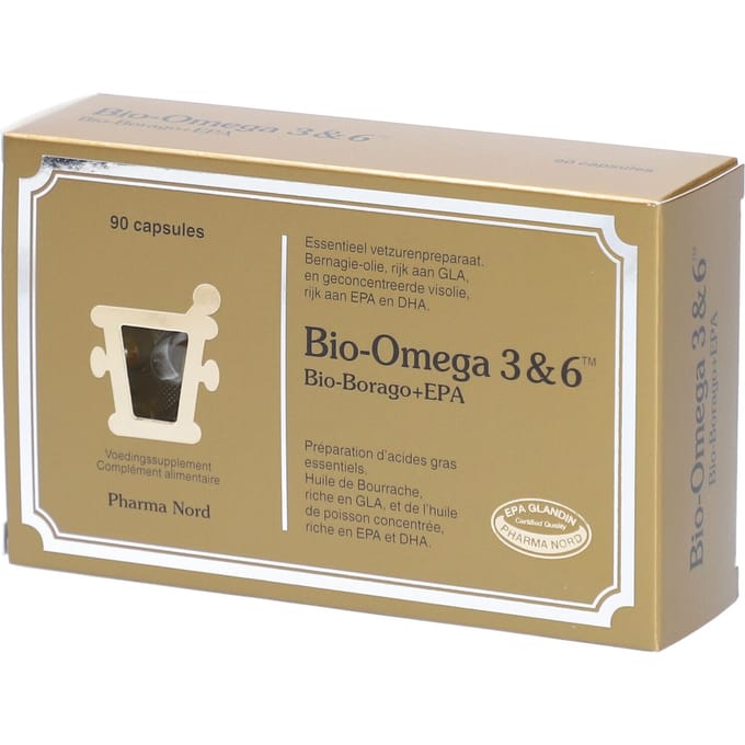 Pharma Nord Bio-Omega 3 & 6 | omega + Het hart, het zicht de hersenen 90 Capsules