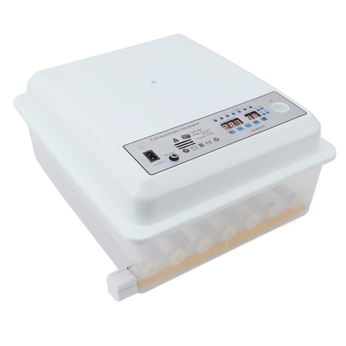 36 Eieren Incubator Wit Vierkant Kippenbroedmachine Temperatuurregeling Automatisch Draaien Eierlamp Zwaar white