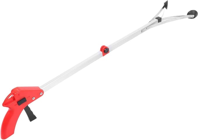 Afvalgrijper - Grijper tool - Afval oprapen - Opvouwbaar ontwerp - 81 cm lengte - Assorted