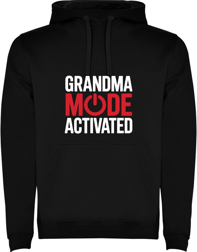 Zwarte Hoodie Grandma Mode Activated - Oma Modus Geactiveerd - Grootmoeder - Humor Maat M