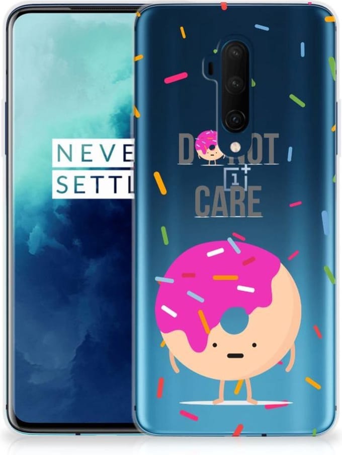 OnePlus 7T Pro Siliconen Case Donut Roze