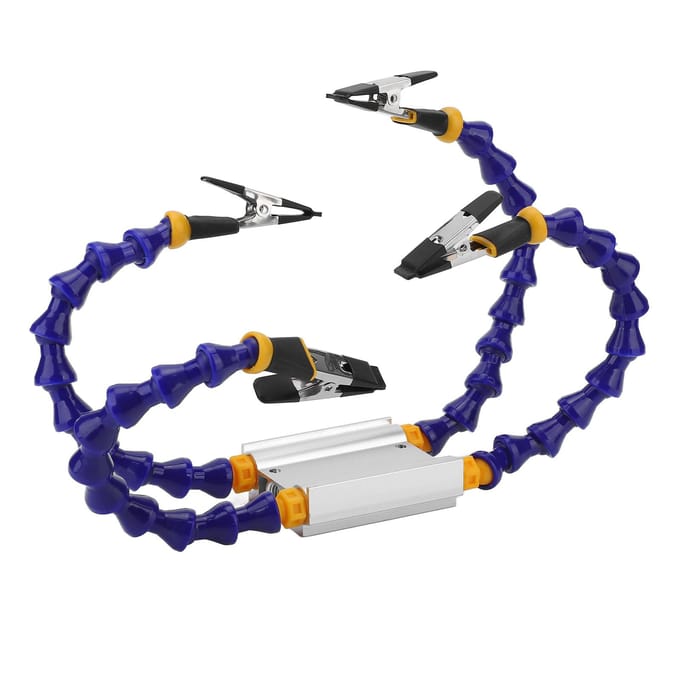 Soldeer Hulparmen ABS Flexibele Arm Aluminiumlegering Basis Derde Hand Soldeergereedschap met