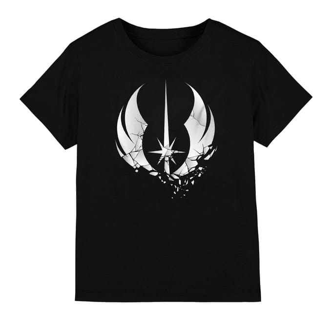 Star Wars Kinderen/Kinderen Jedi Obi Wan Kenobi Versplinterd T-Shirt (Zwart)