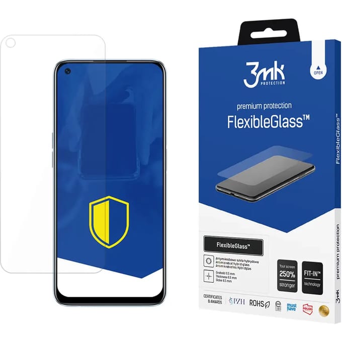 Hybride glas 3MK Realme 6 FlexibeGlass™