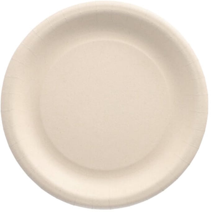 20 Borden Agragrisch restmaaterial pure rond Ø 23 cm wit