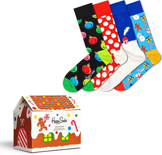 Happy Socks - Unisex Sokken Holiday Time 4-Pack Gift Box - Multi - Maat 41-46