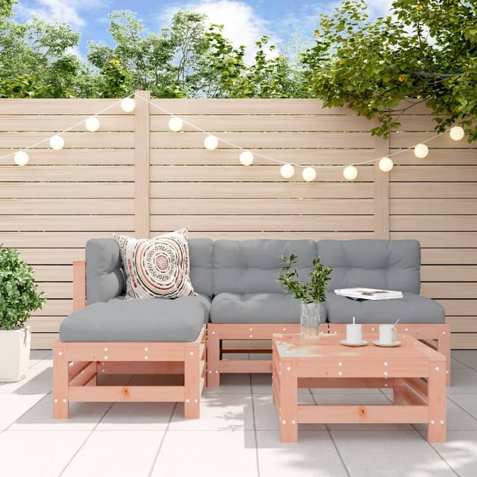 vidaXL - 5-delige - Loungeset - massief - douglashout