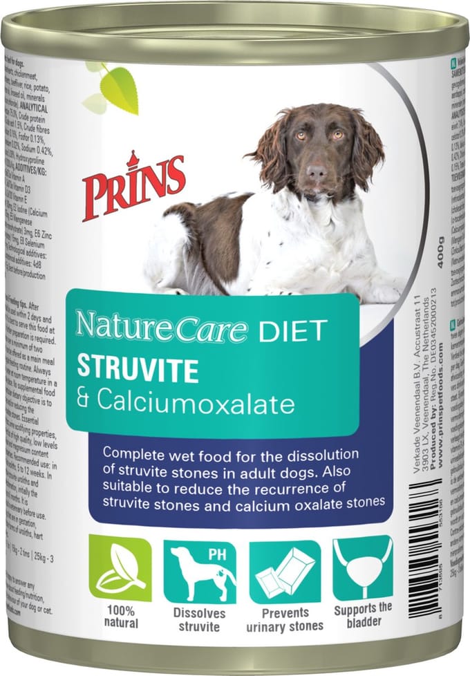 Prins NatureCare Dog Diet Struvite&calciumoxalate 400gr