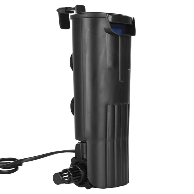 Aquarium Waterval Schildpad Tank Interne Filterpomp Mini Stille Pomp voor Schildpad Vis Tank black