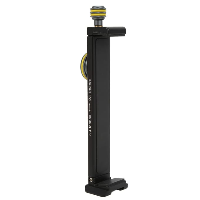 Aluminium Tablethouder Statiefmontage Adapter Universele Tabletklem met Cold Shoe Mount en 14 black
