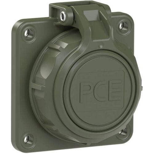 PC Electric 20352-8u Koppeling met randaarde PA6, ABS, PC 250 V Brons-groen (mat) IP66, IP68