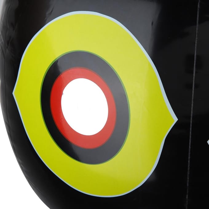 Terror Opblaasbare Vogelverschrikker Ballon Vogelafweermiddel Roofdierballon(Zwart) black