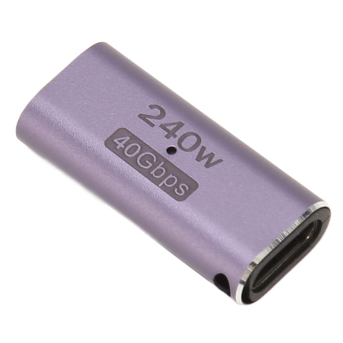 USB4.0 C Vrouwelijk naar Vrouwelijk Adapter Ondersteunt PD 240W 40Gbps 8K 60Hz USB Type C Koppeling voor Laptop