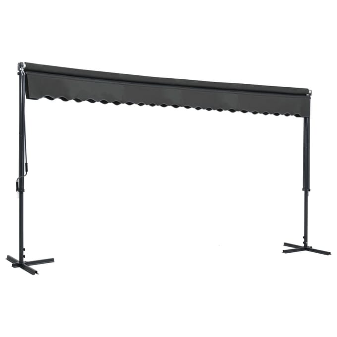 vidaXL - Luifel - vrijstaand - 500x300 - cm - antraciet