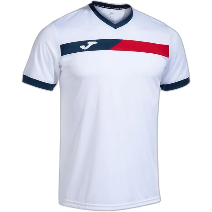 Joma Court T-shirt Met Korte Mouwen Wit 2XL Man