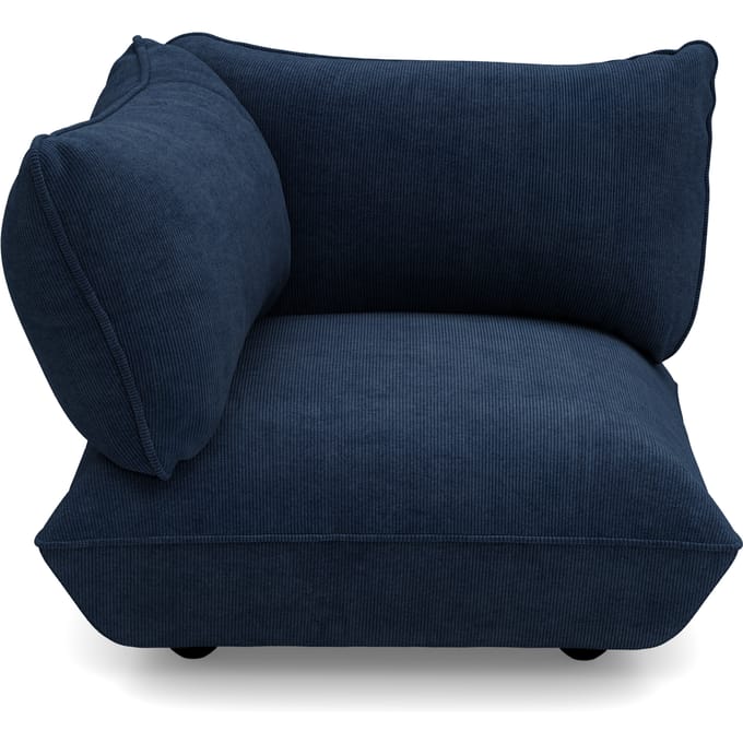 fatboy Sumo hoekbank links Koord Gerecycled - deep blue